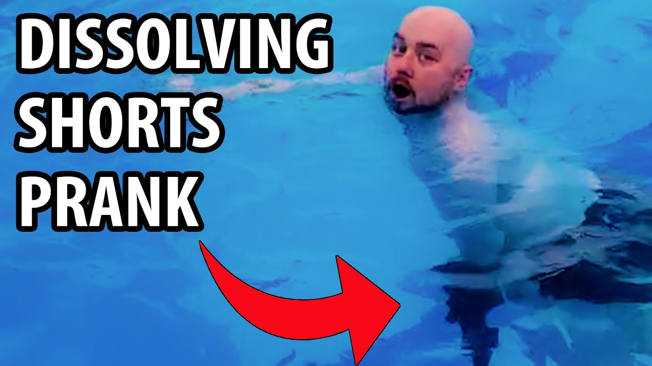 Dissolving Swim Shorts Prank! (Public Pool In Portugal) YouTube