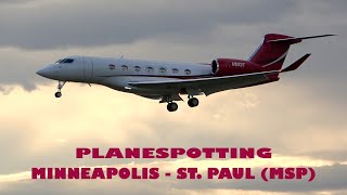 A Windy 13 Minutes at MSP Airport in 4K | Aircraft Identification | May 2024 Plane Spotting