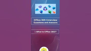 Office 365 interview questions and answers: What is Office 365 #shorts