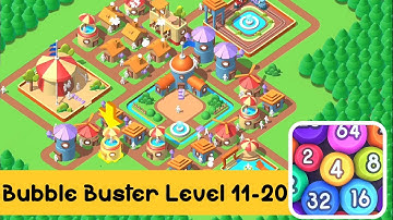 Bubble Buster 2048 by VOODOO - Gameplay (Android, iOS) | Level 11-20