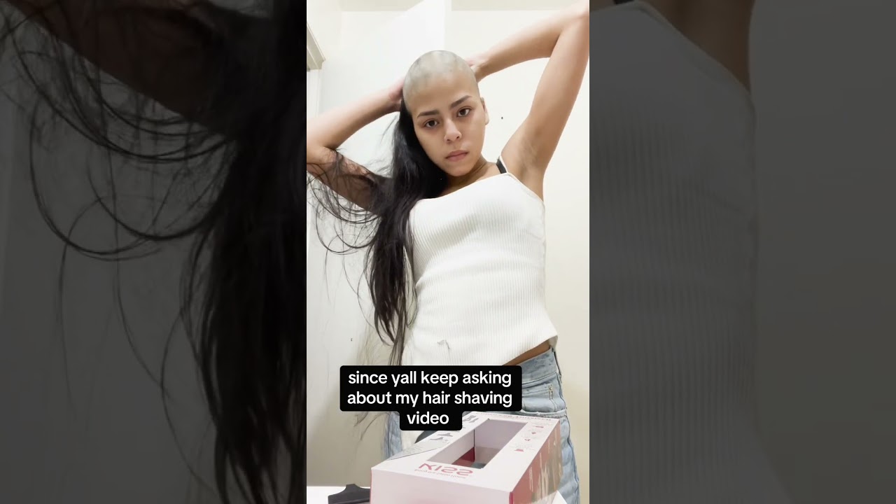 Self Headshave beautiful girls at home