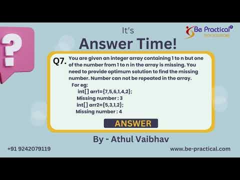 Java Programming Tutorial | Find Missing Number in Array | java basic ...