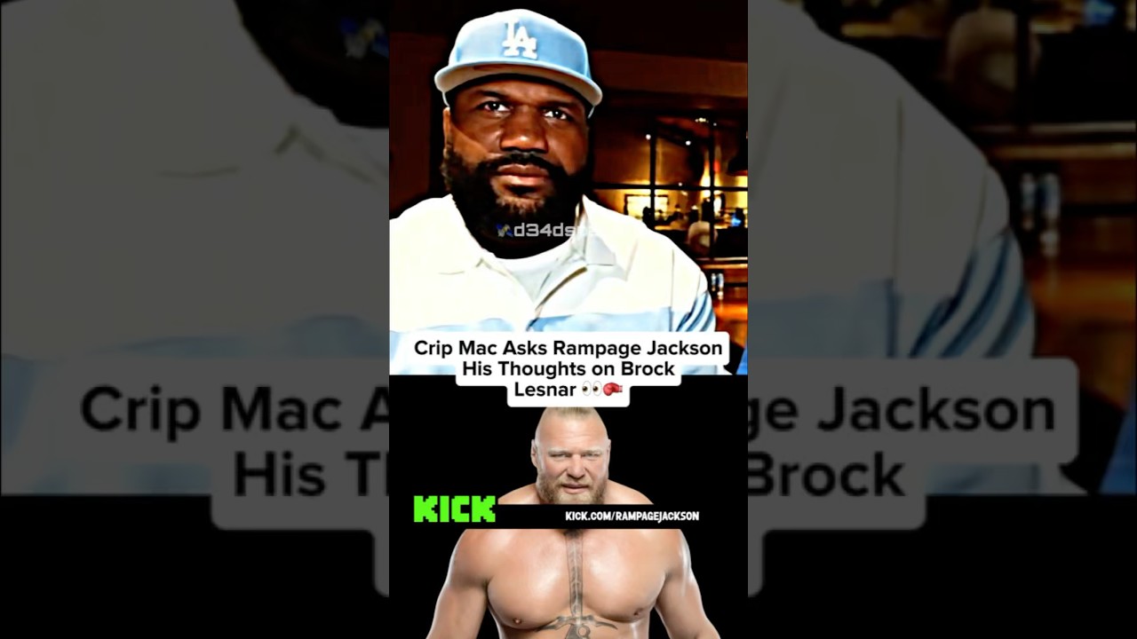 Crip Mac Asks Rampage Jackson His Thoughts on Brock Lesnar 👀🥊