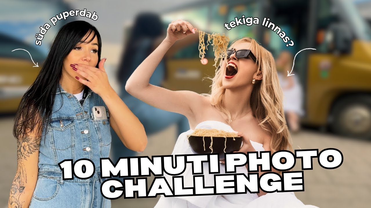 TEKIGA BUSSIJAAMAS?! - 10 MINUTI PHOTO CHALLENGE