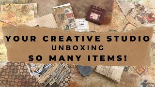 Your Creative Studio Unboxing : So Many Items!