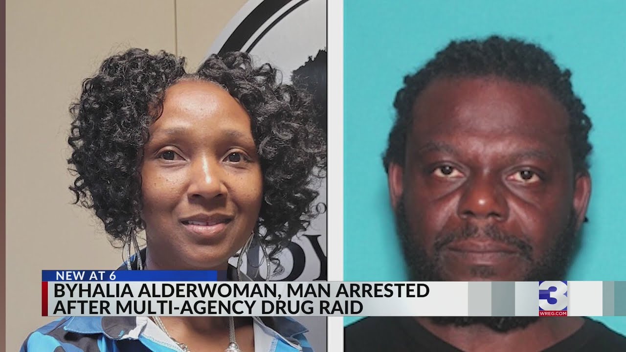 Alderwoman, man charged after Byhalia drug bust - YouTube