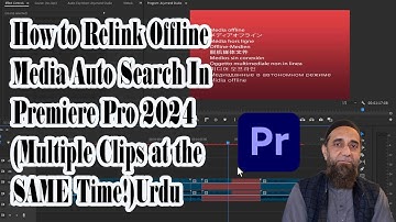 How to Relink Offline Media Auto Search In Premiere Pro 2024 Multiple Clips at the SAME Time!Ur