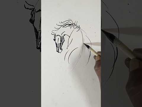Realistic Horse Sketch