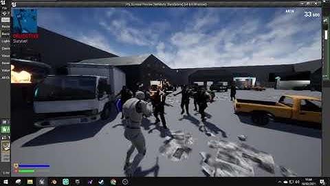 TPS Zombie Survival (First ever Game I made from UE4)