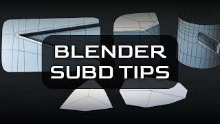 Blender  SubD Tips