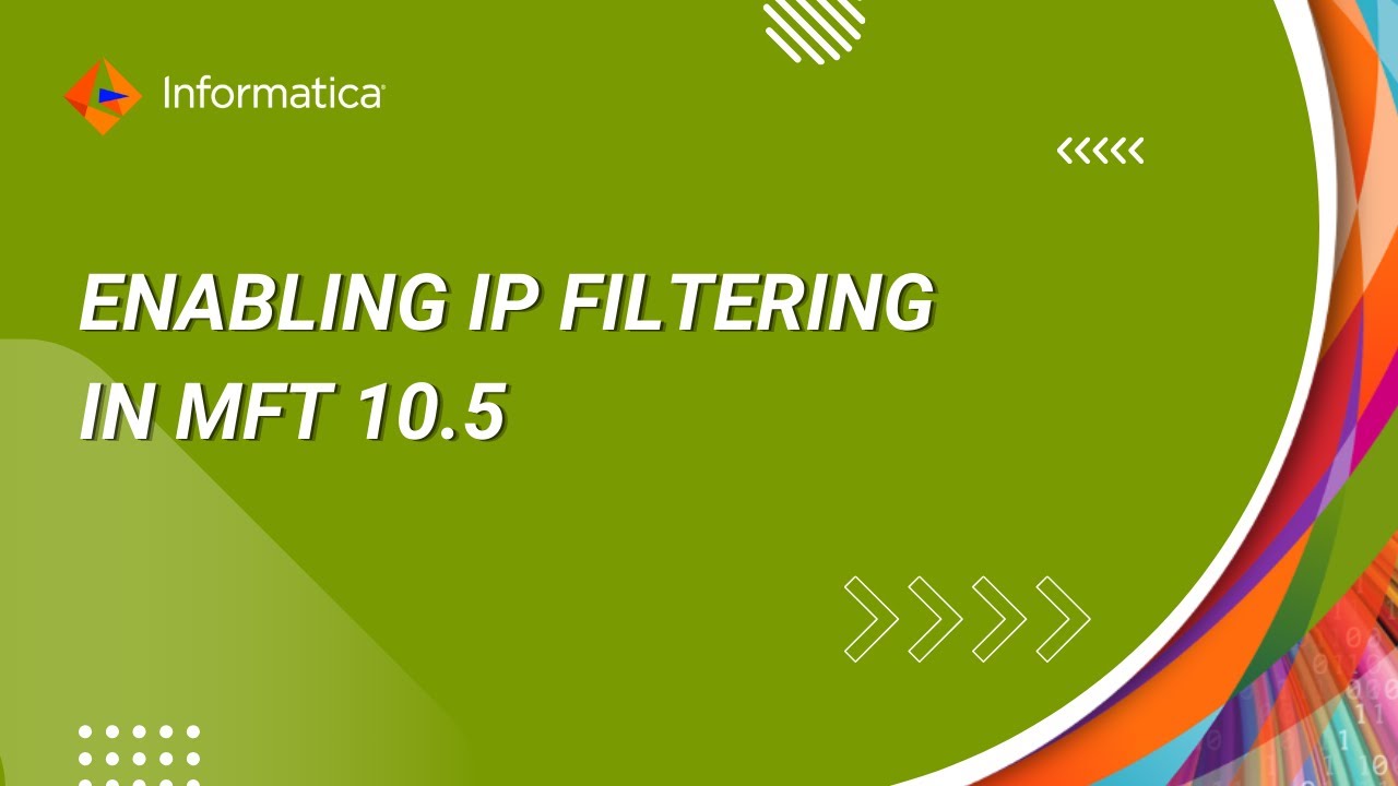 How to Enable IP Filtering in MFT 10.5 - YouTube