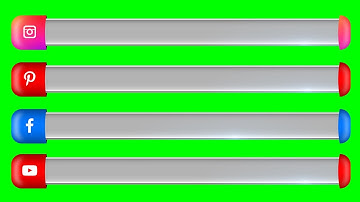 3D Professional Social Media Lower Thirds Animations | Pop Up Blank Strips 2021