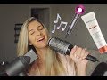 BLOWDRYING MY HAIR WITH A ROUNDBRUSH & THE DYSON SUPERSONIC HAIR DRYER