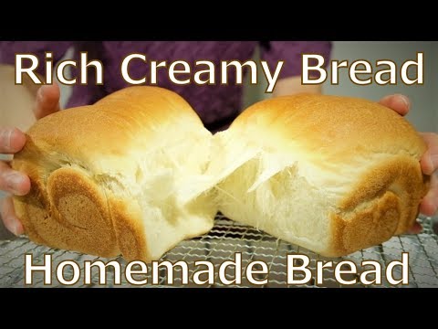 Rich Japanese Bread ---  Fluffy Sandwich Bread  ---[Homemade Bread Recipes][Gourmet Apron 416]