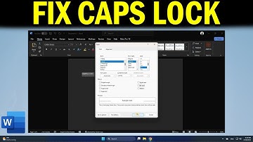 How To Fix Caps Lock is off but still typing in Caps in Word in Windows 11
