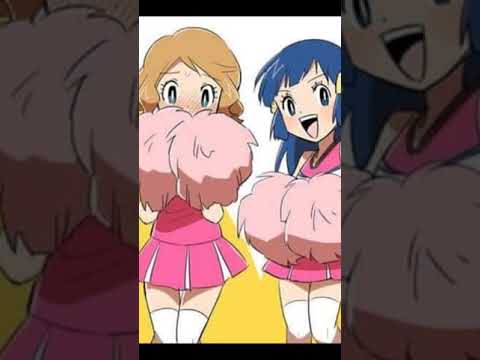 Dawn and Serena vs Misty and May 2v2 battle❤️✨@yashiro_kun#pokemon#serena#shorts