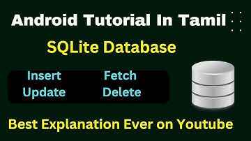 Android app with SQLite database | Tamil | Sqlite with android | CRUD Tamil | Insert and fetch