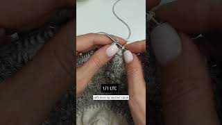 1/1 LTC - mini knitting demo #knittingtutorials