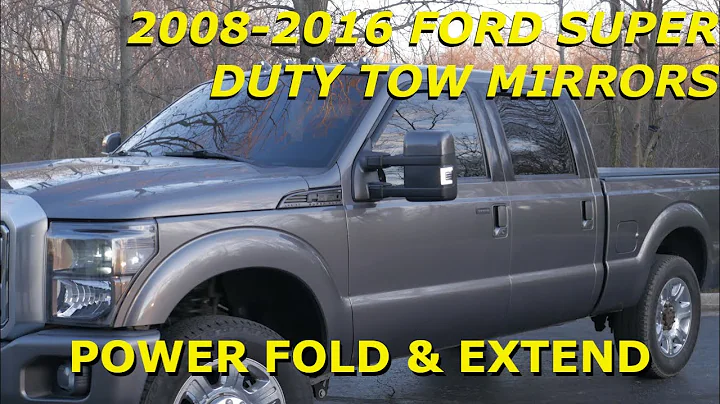 Tow Mirror Install: 2008-2016 Ford Superduty (Add Power Folding & Extending Tow Mirrors) - 08 Style