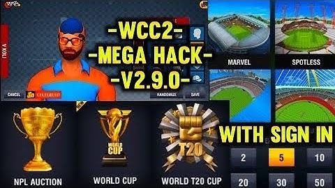 Wcc2 Mod Apk All Tournament Unlocked | Wcc2 Mega Hack 2.9.0| Wcc2 Everything Unlocked