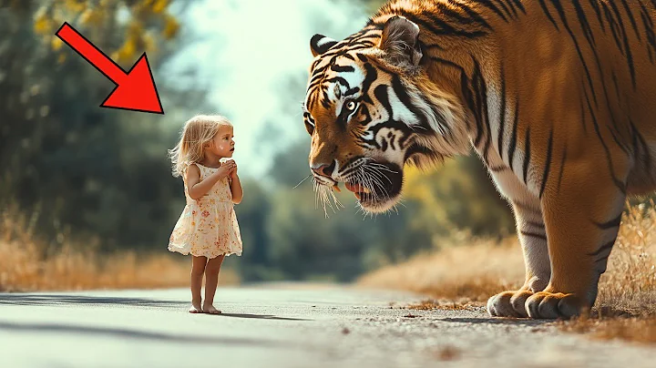 Tiger Spots Abandoned Crying Girl On The Road...What Happens Next Is Unbelievable!!