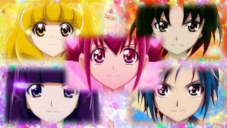 Smile Precure Group Transformation With Kirakira☆Precure Style!