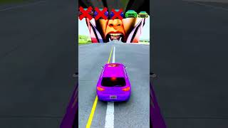 Big and Small Car vs Iron men - BeamNG.Drive