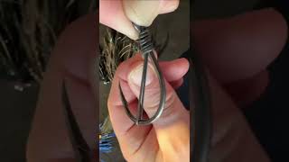 The Standard Snell knot - on shark hook ! #pesca #fishing #nudos #knots #diy