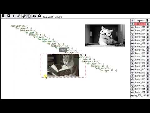 Showing Animated Gifs as iframes on a layered canvas