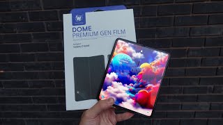 Samsung Galaxy Z Fold 4 Whitestone Dome PREMIUM GEN FILM Install