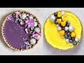 Four Easy Healthy Vegan Desserts ☆ Blueberry | Lemon | Strawberry | Chocolate Tarts ☆