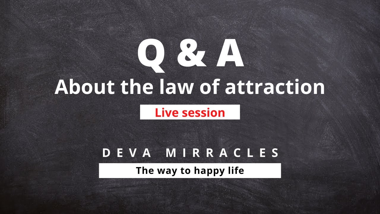 (May 19,2020) Q & A about The law of attraction in Tamil | Deva Mirracles
