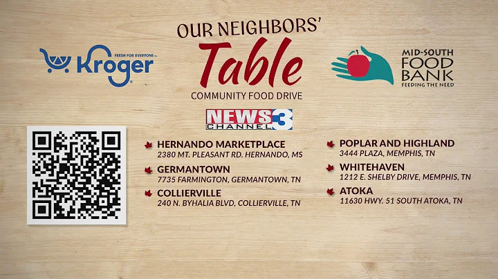 Donate to Our Neighbors' Table Community Food Drive