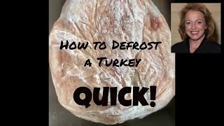 How to Defrost a Turkey Quickly and Safely - How to Quickly Defrost a Frozen Turkey