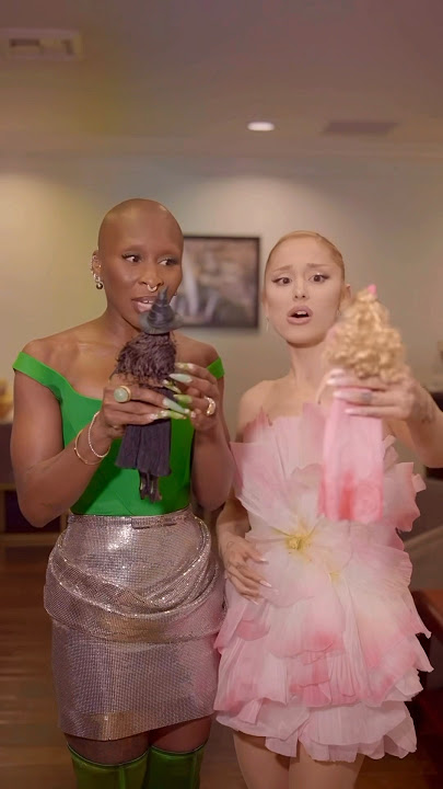 Ariana Grande and Cynthia Erivo get a First Look at their Mattel Wicked Dolls!