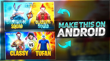 How To Make VS Thumbnail Like @NonstopGaming_ Easily On Android || Stoodent FF