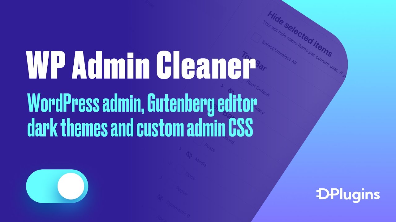 WordPress admin, Gutenberg editor dark themes and custom admin CSS ...