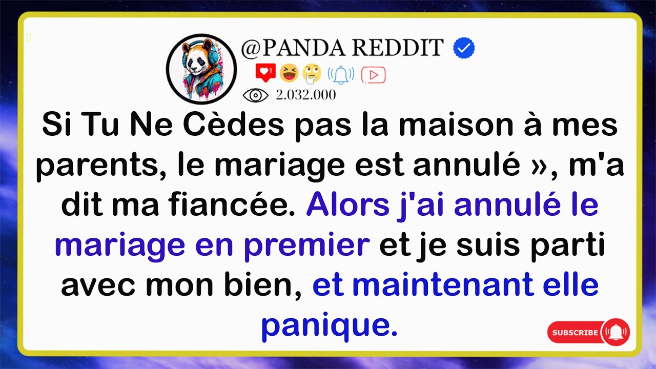 Si Tu Ne Cèdes Pas La Maison À Mes PARENTS, Le Mariage Est Annulé », M’a Dit Ma Fiancée  Alors