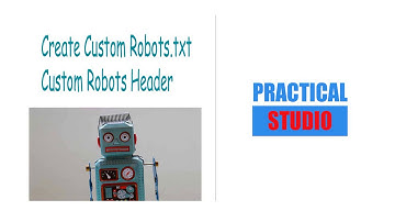 Custom Robots txt and Custom Robots Header Tag for Blogg