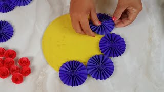 Diy. Home decor idea. Wall and door decoration. Paper craft idea.