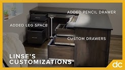 Rivertowne L Desk: Options & Customization (Amish Office Furniture) 