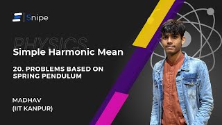Problems based on Spring Pendulum | Simple Harmonic Motion | JEE, CBSE