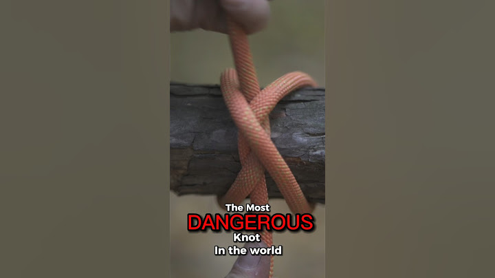 “Worlds MOST DANGEROUS knot”… or Most Useful!?