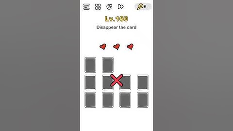 Brain Out level 160 Disappear the card