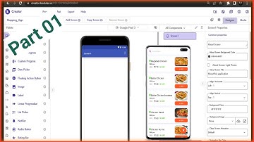 Creating Shopping app, food delivery app in kodular tutorial1 || Recycler List View || Part 01