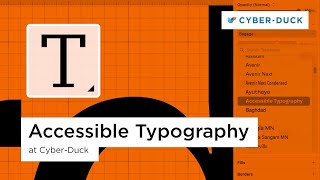 Accessible Typography by Cyber-Duck