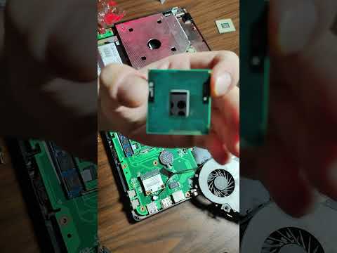 Замена процессора в ноутбуке за 60 секунд  #intel