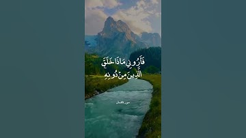 هذا خلق الله فأروني ماذا خلق الذين من دونه '' سورة لقمان '' محمد أيوب