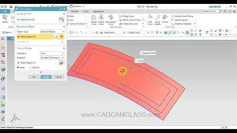 NX   TRIM CURVE COMMAND IN NX