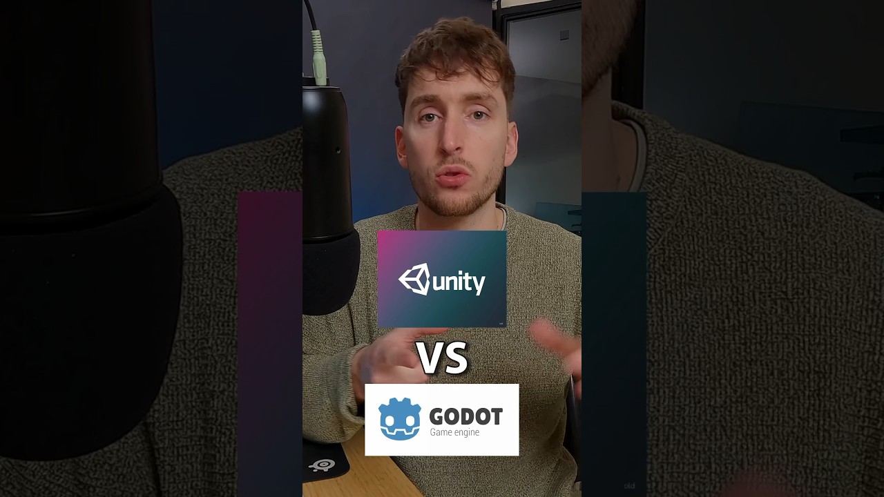 Unity VS Godot. Est-ce qu’il y a vraiment un débat ? 🤔 #gamedev #coding #indiegame #unity3d #godot